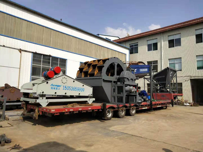 移動破碎洗石機